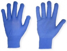 Перчатки нейлоновые с ПВХ ТОЧКА (цвет ассорти)