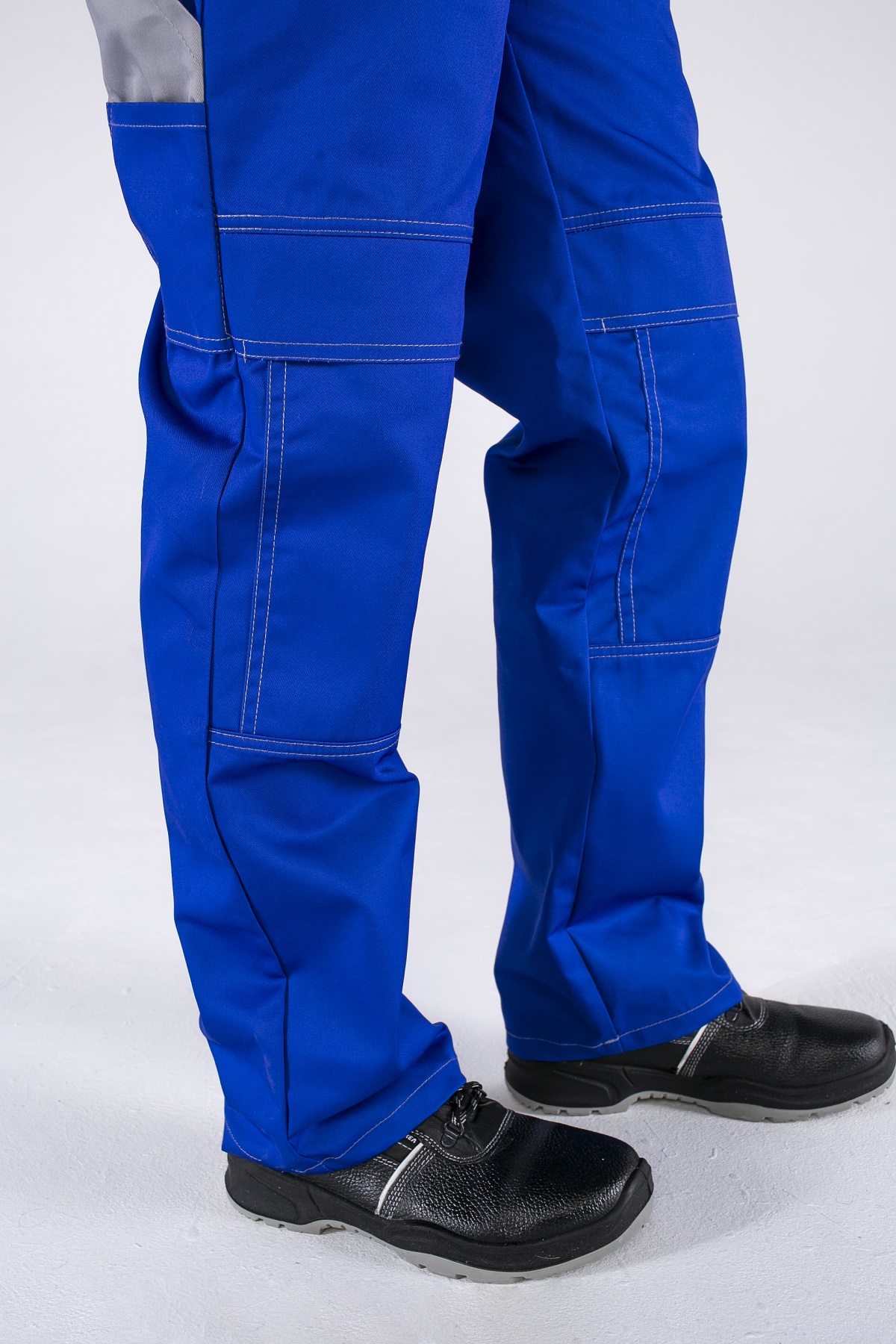 Костюм Союз-Профессионал-2 (тк.Балтекс,240) п/к, васильковый/св.серый/оранжевый