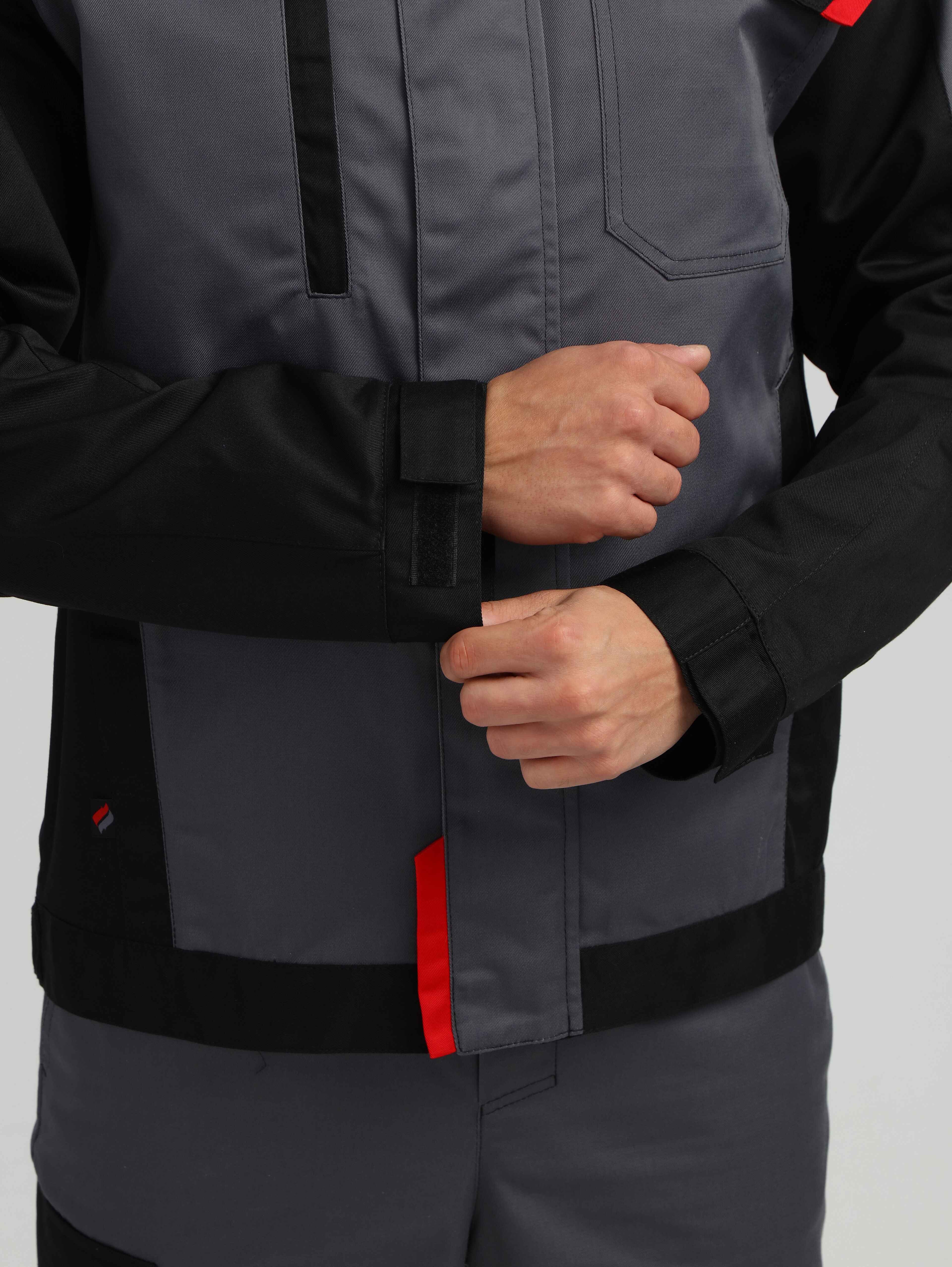 Костюм Сервис NEW (тк.Смесовая,240) п/к, серый/черный