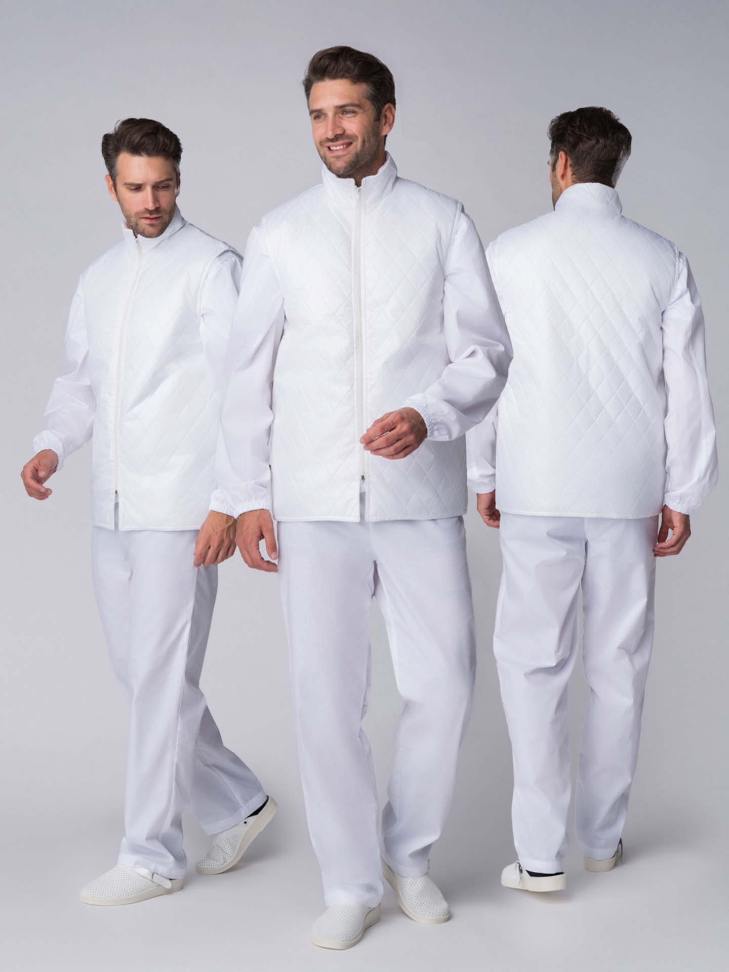 Жилет утепленный ХАССП (тк.Дюспо), белый