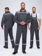 Костюм Фаворит-2 СОП (тк.Смесовая,210) п/к, т.серый/серый