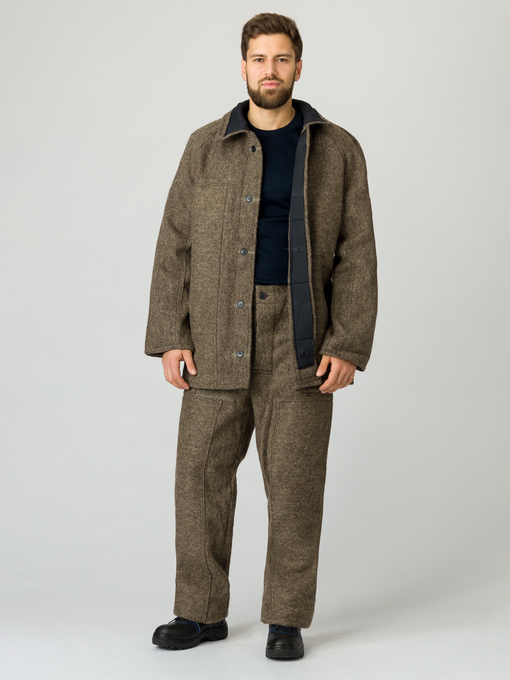 Костюм суконный (тк.Сукно,740), коричневый